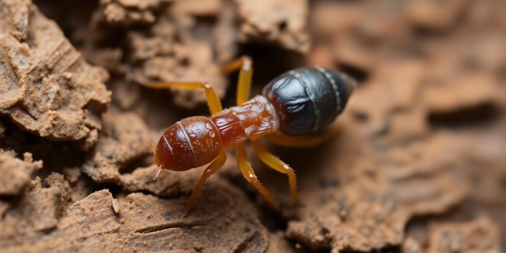 Pest control technician inspecting a home for pests.